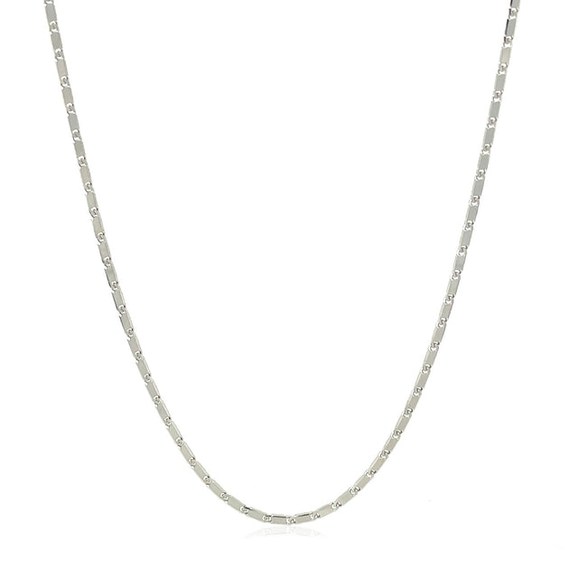 FASHNZFAB Lumina Pendant Chain 14k White Gold Silver US 20 3
