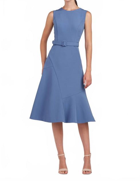 Kay Unger Janet Midi Dress Blue US 8 2