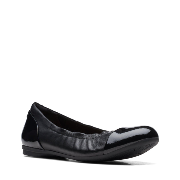 Clarks Rena Jazz Ballerina Flat Black US 11 3