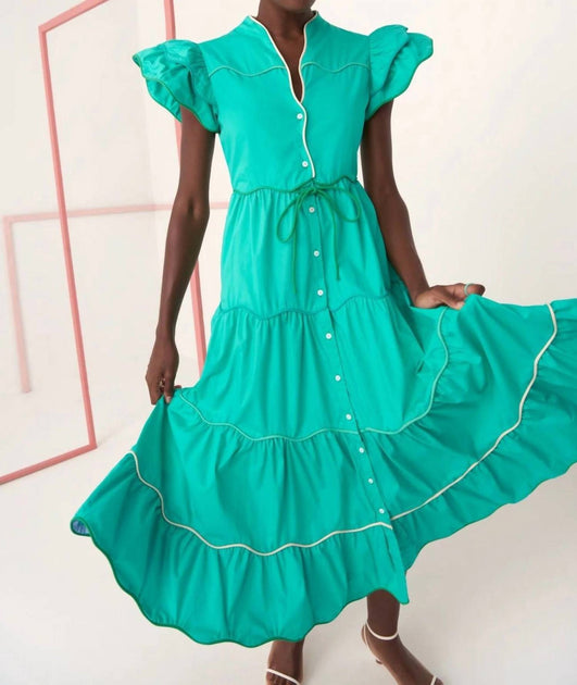 CELIA B Baba Cay Dress Blue Small 2