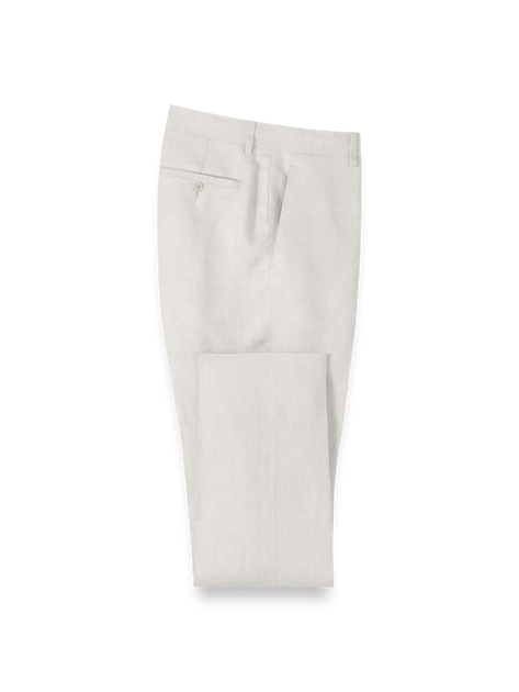 Paul Fredrick Linen Chambray Twill Pants Blue 36 3