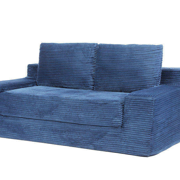 GOODSILO Deep Seat Corduroy Loveseat Sofa Bed 2