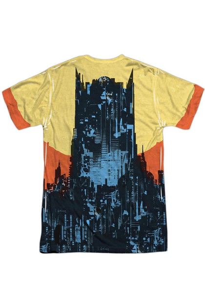 Gildan Batman Bat Building Short Sleeve Polyester Crew Tee Blue XXLarge 3