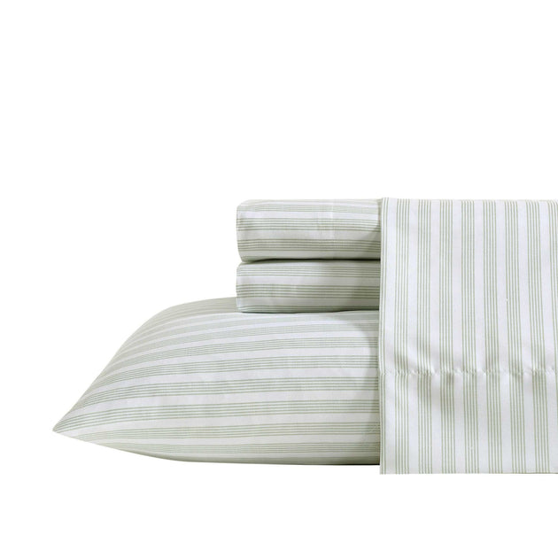 Nautica Beasley Stripe Green Full Sheet Set 2