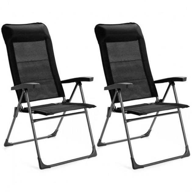 Hivvago Folding Dining Chair Black 2