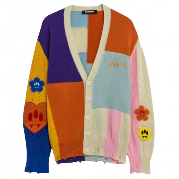 Barrow Con Patch Cardigan White Medium 4
