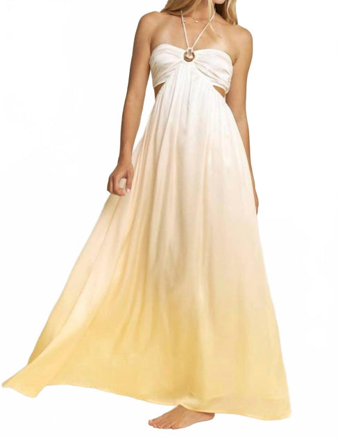 Hersy Arabella Maxi Dress Beige Small 2