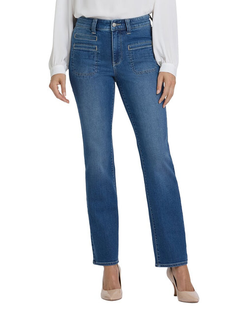NYDJ Marilyn Straight Leg Jean Indigo US 2 2