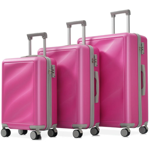 BreeBe Luggage Set 3 Piece ABS Tea Green 7