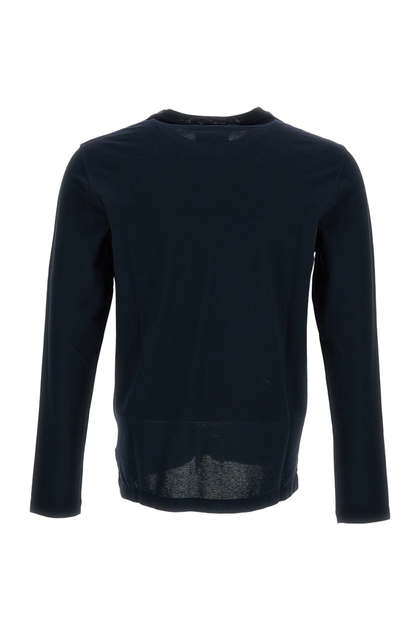Zanone Long-Sleeve Cotton T-Shirt Blue EU 54 3