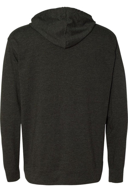 Independent Trading Co. Lightweight Hooded Pullover T-Shirt Grey XLarge 3