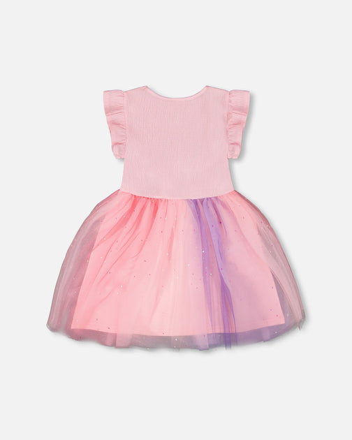 Deux par Deux Mesh Dress Pale Pink US 6 4
