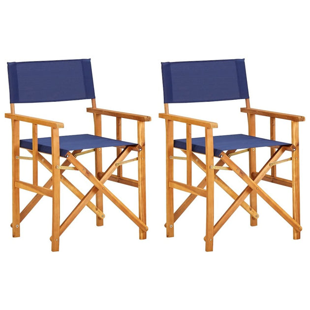 vidaXL Director's Chair Blue 45948 2