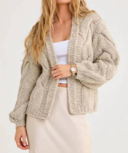 Rumored Mimi Cardigan Beige Medium 4