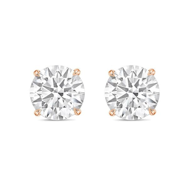 Diana M. Stud Earrings Rose Gold 4