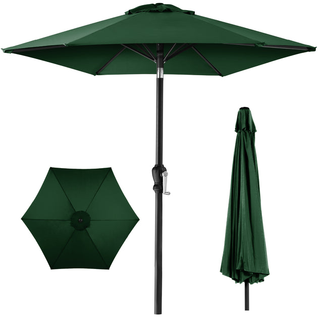 jcpenney outdoor oasis 10x6ft rectagular cranktilt market patio umbrella Best Choice Products 10ft Outdoor Steel Market Patio Umbrella W/ Crank, Tilt  Push Button, 6 Ribs