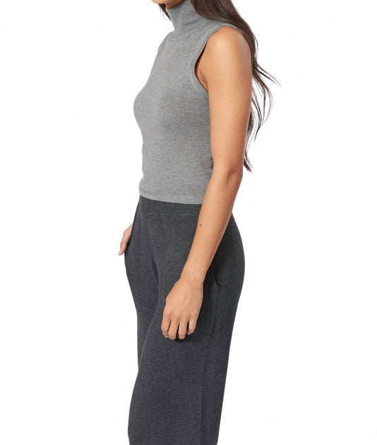 LEIMERE Monterey Mock Blouse Grey XSmall 4