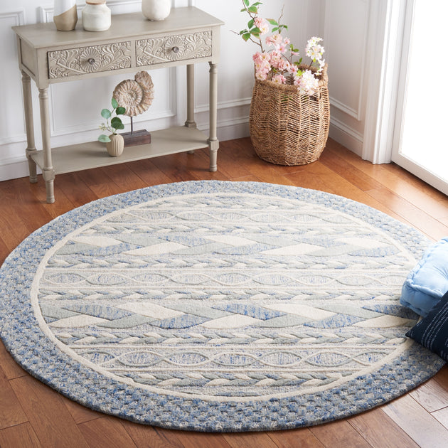 Safavieh Metro MET863 Area Rug Blue/Ivory 4