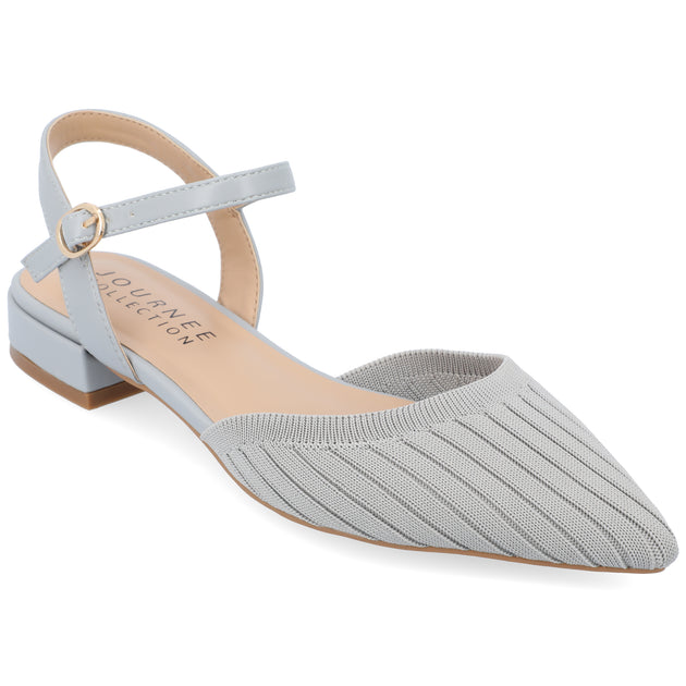 Journee Collection Ansley Flats Blue US 9 Wide 2