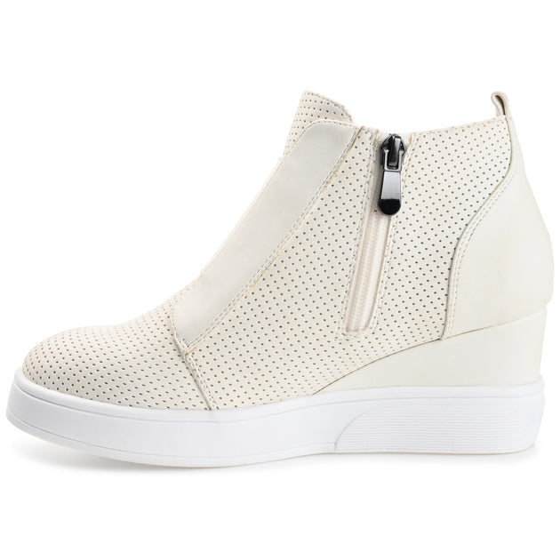 Journee Collection Clara Sneaker Wedge Blue US 10 3