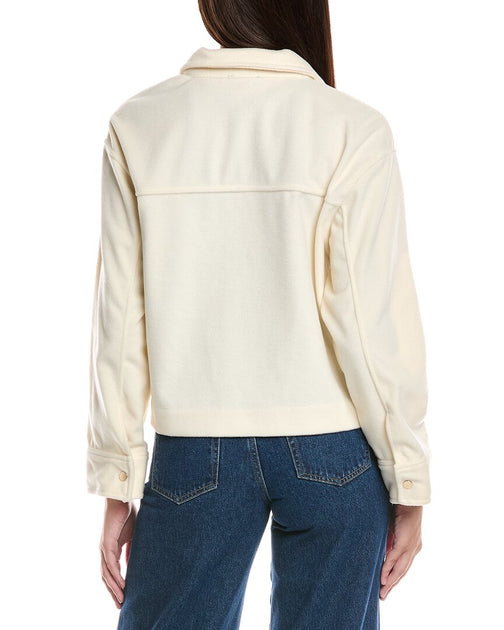 Vince Camuto Slouchy Patch Pocket Jacket Beige Medium 3