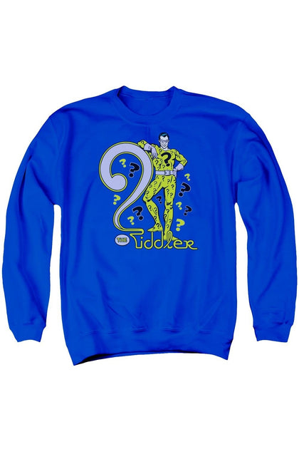 Gildan DC Comics The Riddler Crewneck Sweatshirt Blau Large 2