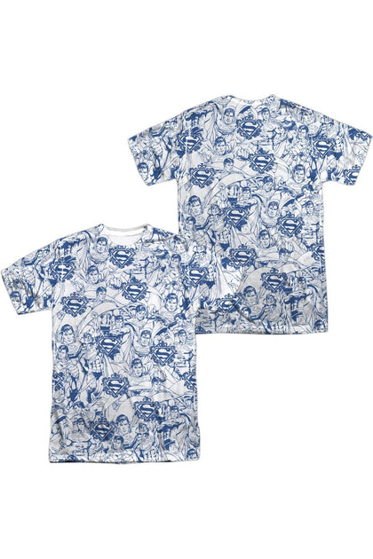 Gildan Superman Super Is The Man Short Sleeve T-Shirt Blue Small 2