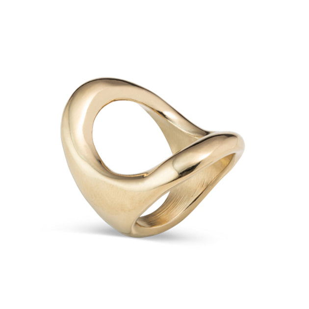 UNOde50 Golden Oval Ring Gold US 6 3