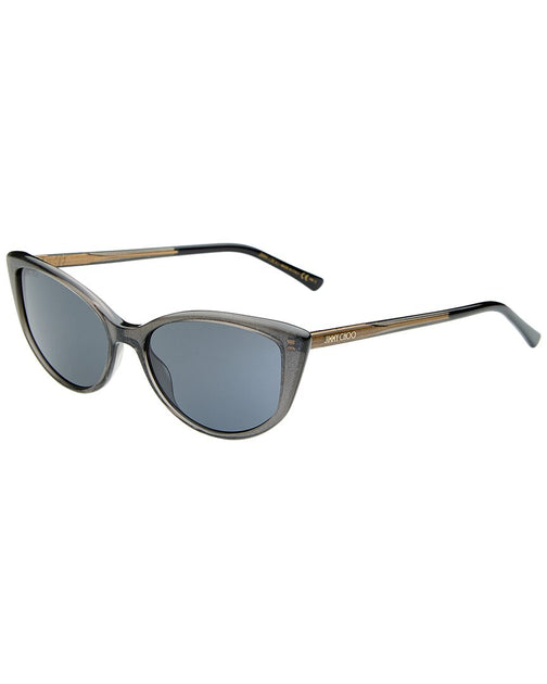 Jimmy Choo Women\'s 55mm Grey Sunglasses Summer Vacation Designer Sunnies‎ Jimmy Choo Gray Sunglasses for Women for sale | eBay main image 4