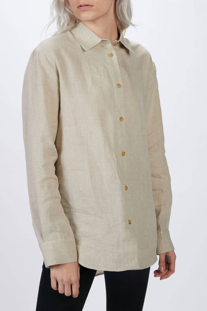 Asceno Milan Shirt Beige Small 2
