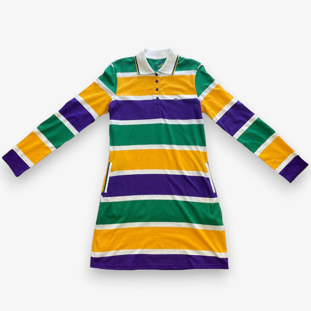 Hoity Toity Mardi Gras Rugby Dress Multi XXLarge 4