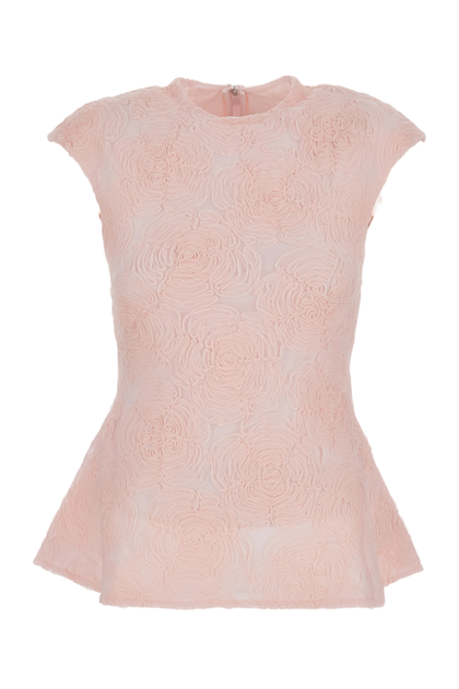 Rotate Birger Christensen Sleeveless Mesh Top Pink EU 38 2
