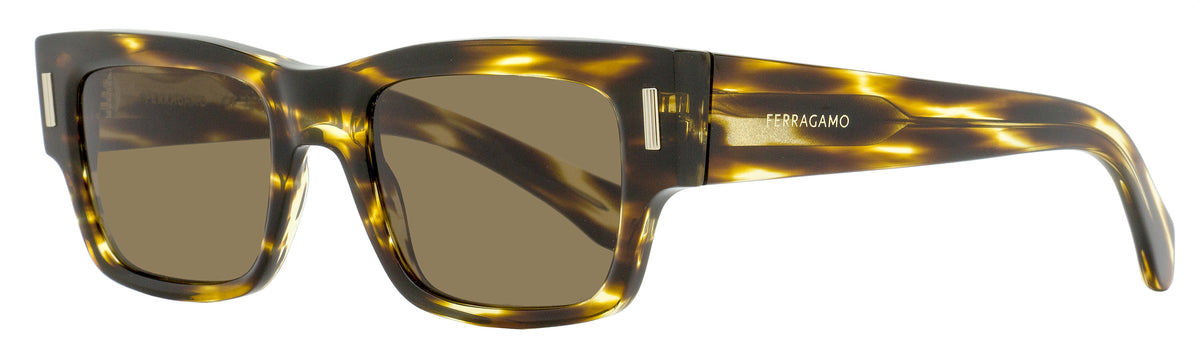 Salvatore Ferragamo SF2011S Rectangular Sunglasses Brown Melange 53mm 6