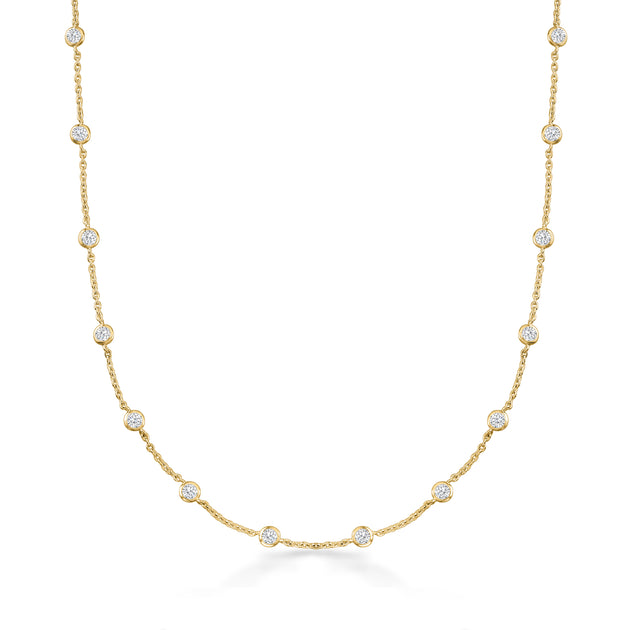 Ross-Simons Cubic Zirconia Station Necklace Multi 2