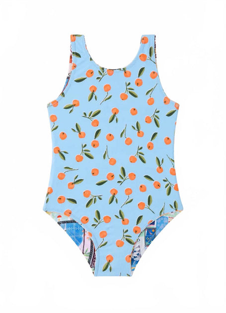 Seafolly On Vacation Reversible One Piece Swimsuit Multi US 2 4