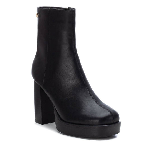 XTI Women Block Heel Booties Black US 9.5 2