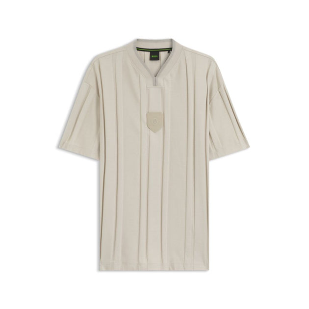 Boss Textured-stripe T-shirt Beige XXXLarge 2