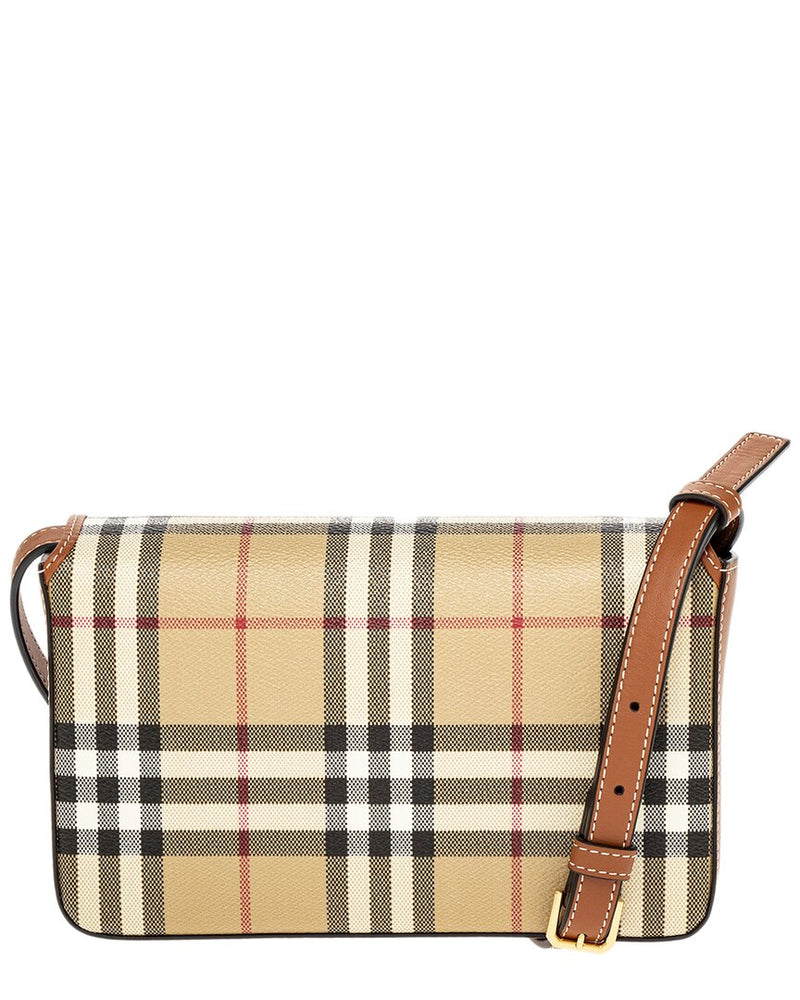 Burberry Hampshire Canvas & Leather Crossbody | ShopSimon