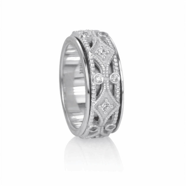 Meditation Rings Sacred Ring Silver US 5 3