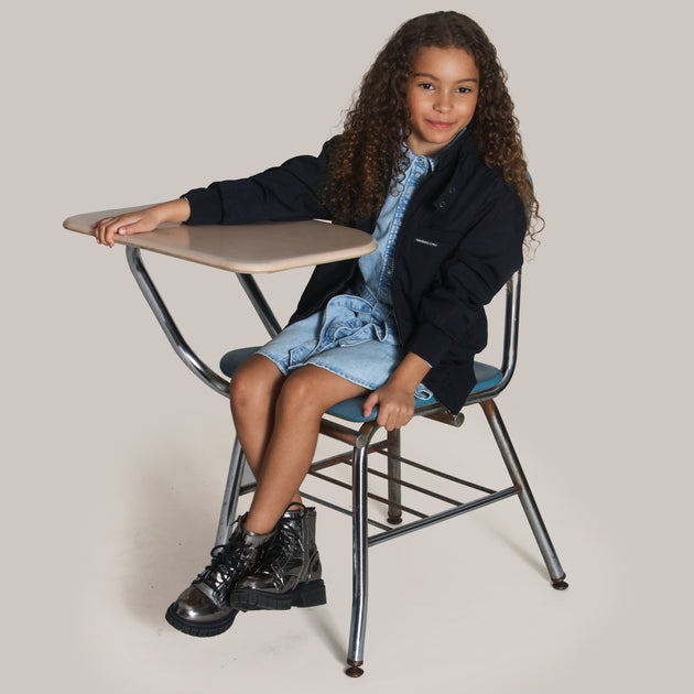 Members Only Girl's Iconic Racer Jacket Black US 2T 3