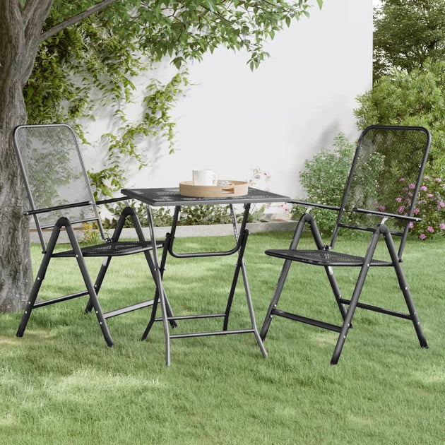vidaXL Patio Table Anthracite 2