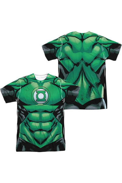 Gildan Green Lantern Uniform Poly Crew Tee Green XLarge 2