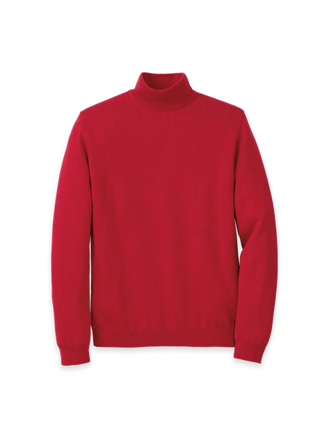 Paul Fredrick Supima Cotton Mock Neck Pullover Grün XLarge 2