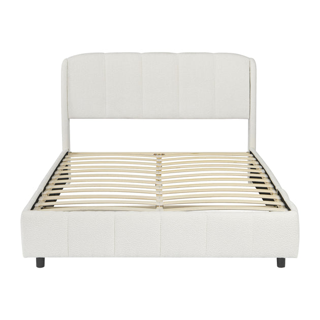 Streamdale Queen Platform Bed Boucle 4