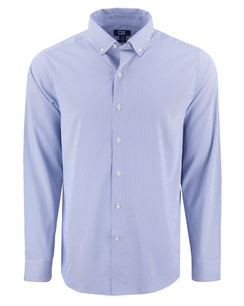 Cutter & Buck Skyline Epic Confidence Pinstripe Long Sleeve Dress Shirt Multi Small 2