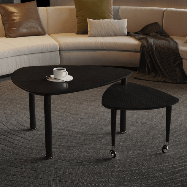 Streamdale 360 Rotatable Coffee Table Walnut 5