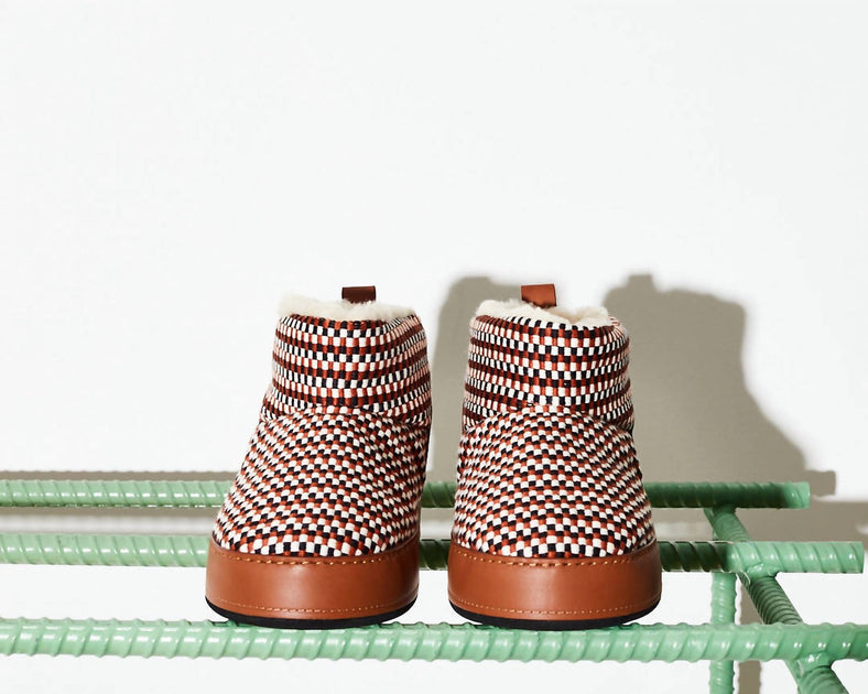 Amambaih Cozy Lounge Bootie Brown 39 4