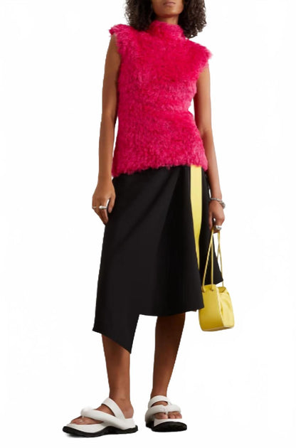 Gauchere Faux Fur Tank Pink US 2 2