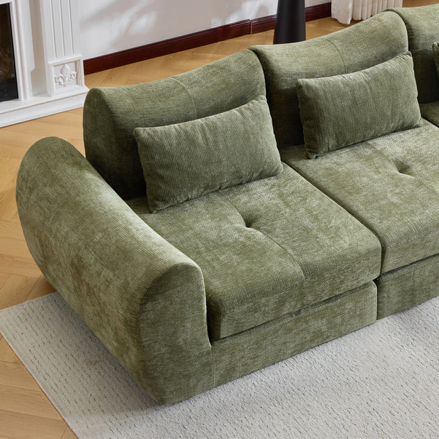 Streamdale Modular Cloud Sofa Bed Gray 8
