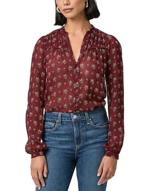 Paige Monika Blouse Red Medium 3